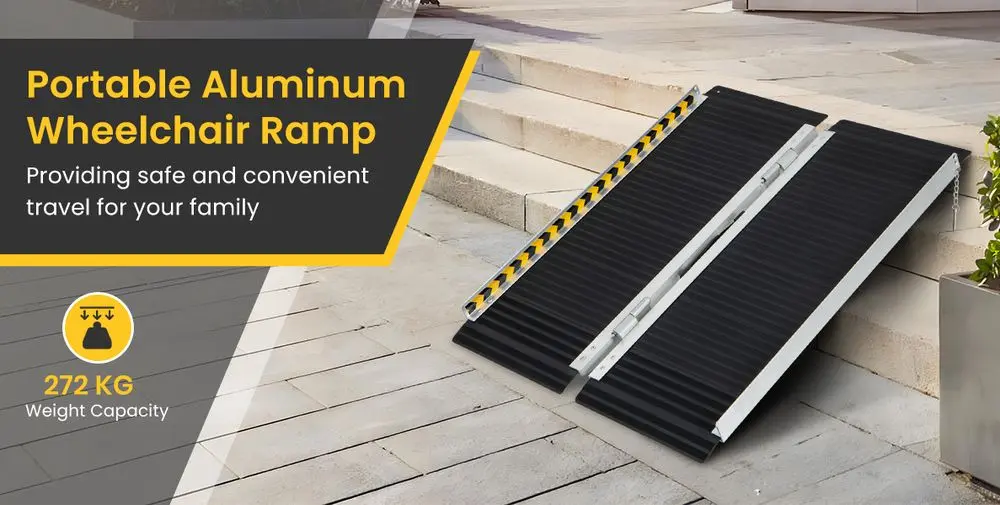 Costway 6 ft Folding Portable Aluminium Ramp